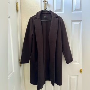 Chocolate Brown Felt Zara Coat